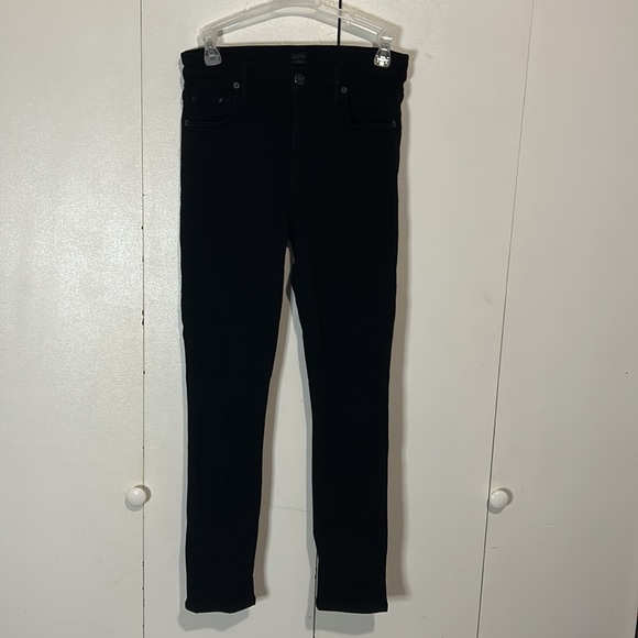 Citizens of Humanity | Rocket Crop High Rise Skinny black pants - Picture 2 of 12